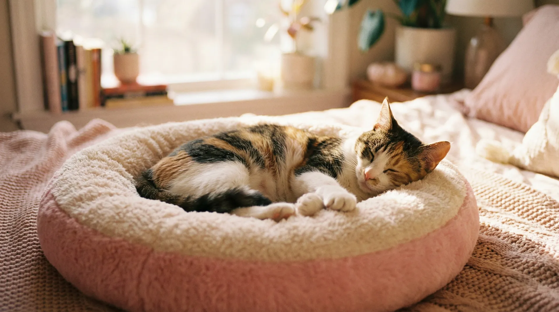 三花猫安静入睡 - 哈罗小姐